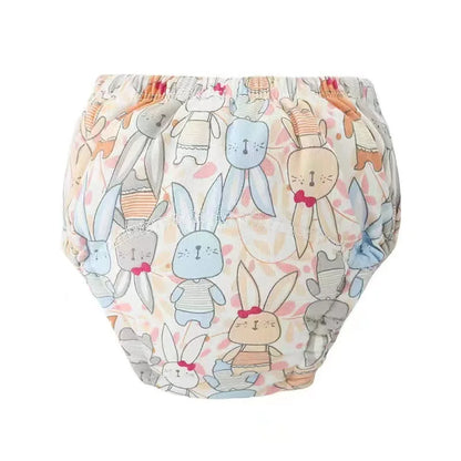 6 Layers Baby Elinfant 2 Size Diapers For Swimming Absorbent Ecological Diapers Reusable Training Panties Happy Flute Newborn
