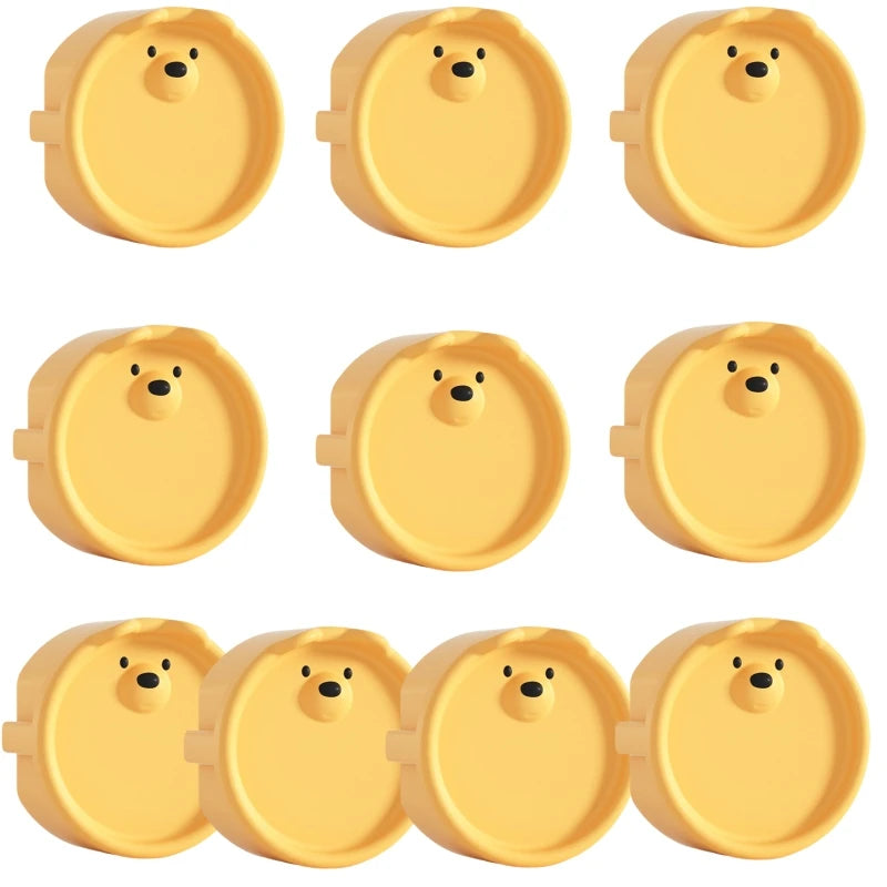 10/5PCS Baby Safety Electric Outlet Cover Cartoon Bear Baby Proofing Socket Protectors Shock Prevention Child Safety Plug Caps