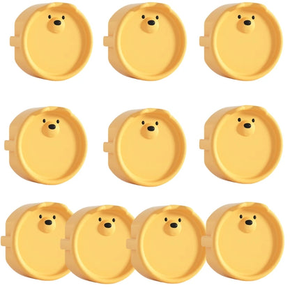 10/5PCS Baby Safety Electric Outlet Cover Cartoon Bear Baby Proofing Socket Protectors Shock Prevention Child Safety Plug Caps