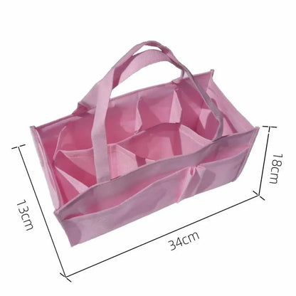 Portable Mummy Bag Large Capacity Baby Tote Diaper Organizer Nappy Maternity Handbag Bottle Storage Multi-Function Separate Bag