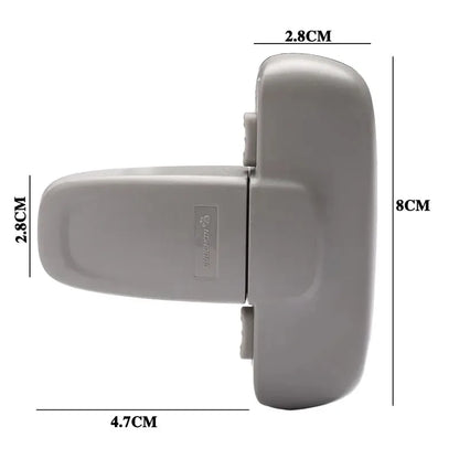 Child Safety Lock Multi-Function Refrigerator Door Lock Anti-Pinching Protection Clip Child Safety Product Gray 1 piece