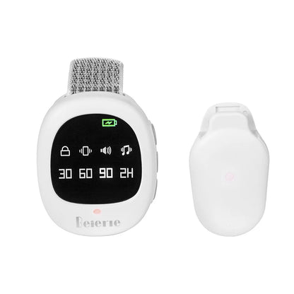 Baby Bedwetting Alarm Wireless Charging Wee Alarm Bedwetting Sensor for Kid Potty Training with Volume Vibration and Flash Light