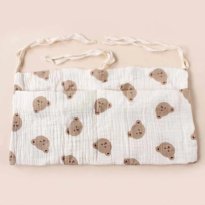 2 Pocket Baby Bed Storage Bags Bedside Hanging Urine Bag Baby Toy Bag Baby Cart Diaper Hanging Bag Baby Bed Storage Bag
