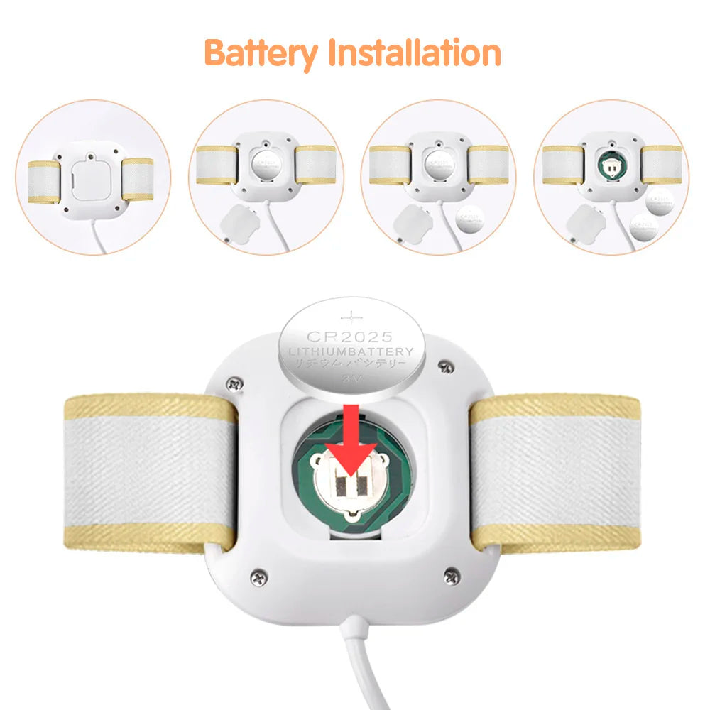 Bedwetting Alarm Enuresis Alarm with Loud Sound Bright Lights and Strong Vibration Child Potty Training Tools
