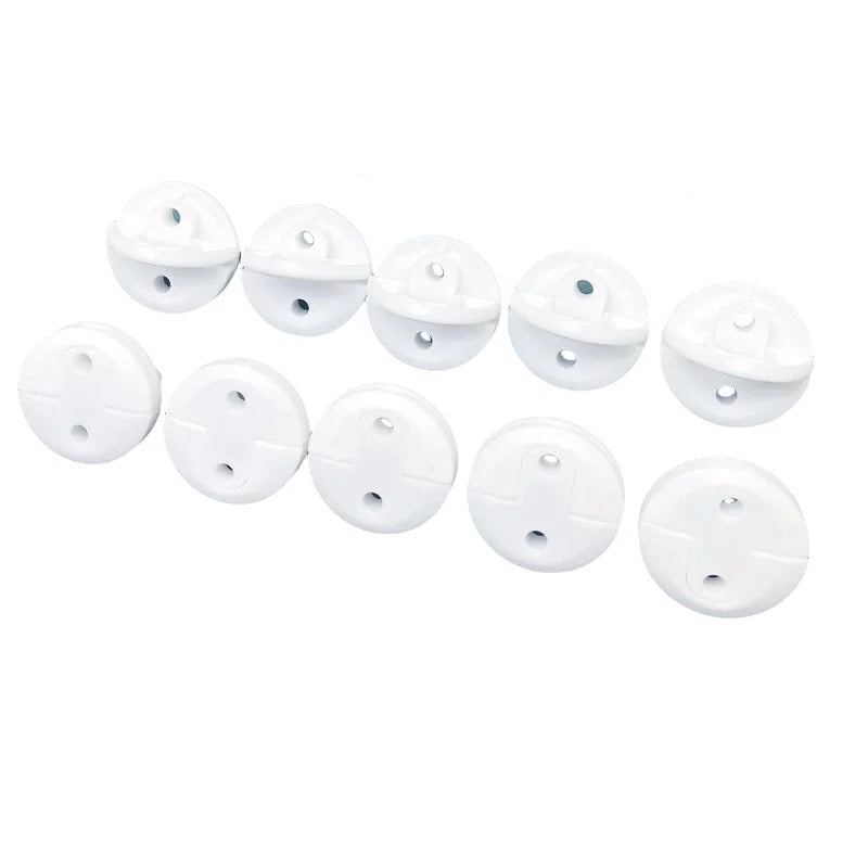 10Pcs Baby Safety Socket Covers Children's Safety European Regulations Socket Cover Power Supply Safety Cover Power Socket