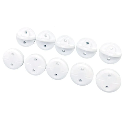 10Pcs Baby Safety Socket Covers Children's Safety European Regulations Socket Cover Power Supply Safety Cover Power Socket