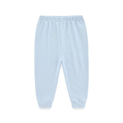 Kiddiezoom 1/3 Pcs Four Seasons Fashion Solid 100%Cotton Baby Boy Girl Pants Soft 100%Cotton Infants Trousers Accessories