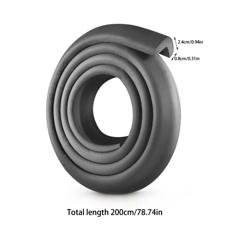 Children's Anti-bump Strip Baby Protection Infant Table Corner Thickening Corner Protector Household Soft Pack 2M