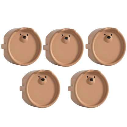 10/5PCS Baby Safety Electric Outlet Cover Cartoon Bear Baby Proofing Socket Protectors Shock Prevention Child Safety Plug Caps