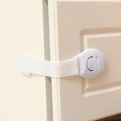 10pcs lot For Baby Furniture Door Drawer Lock Refrigerator Safety Locks Child Proof Infant Protector Brown Cabinet Safety Lock