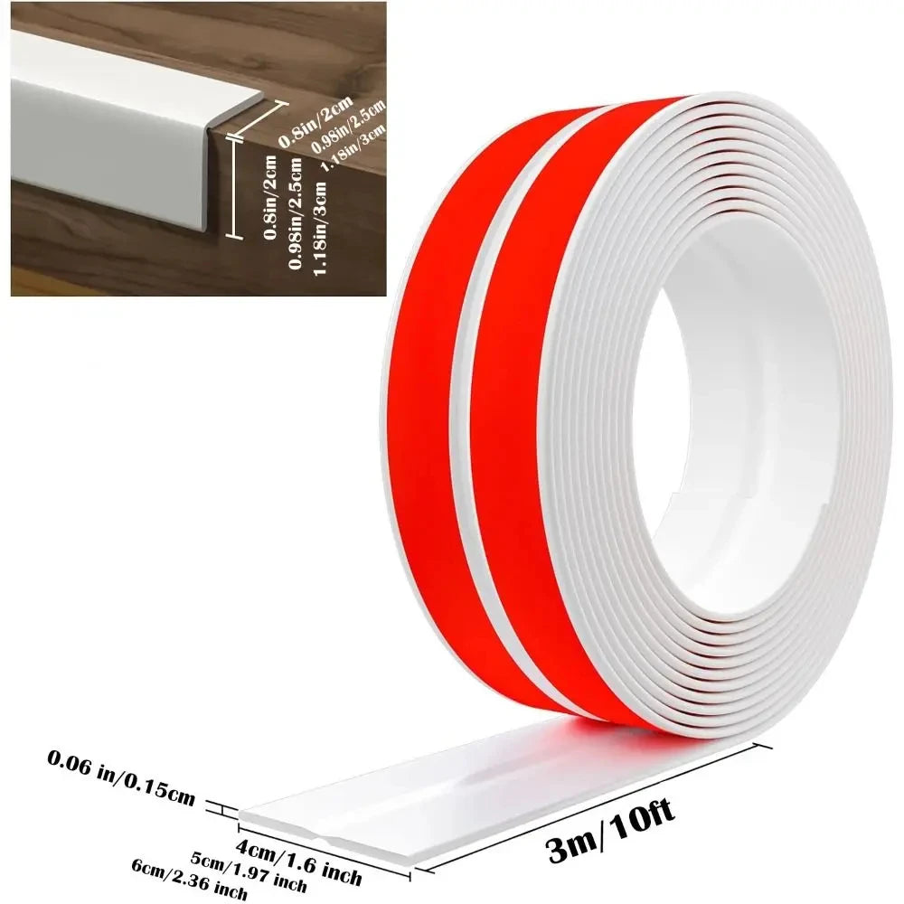 High Quality Self Adhesive Wall Corner Protector Peel and Stick 3m Caulk Strip Flexible Floor Transition Strip Countertop