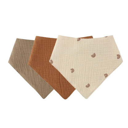 3PCS/5PCS Muslin Bibs Baby Face Towel Wash Cloth Drooling Bibs Toddlers Neck Scarf Baby Stuff Dropshipping