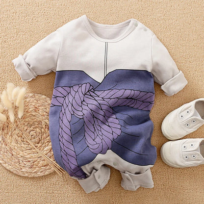 Newborns Baby Clothes Long-Sleeved Trousers Banquet COTTON Cartoon Anime 0-24 months Spring and autumn Fashion neonatal romper