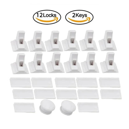 Magnetic Baby Safety Lock Children Protection Invisible Drawer Latch Cabinet Door Lock Limiter Children Security
