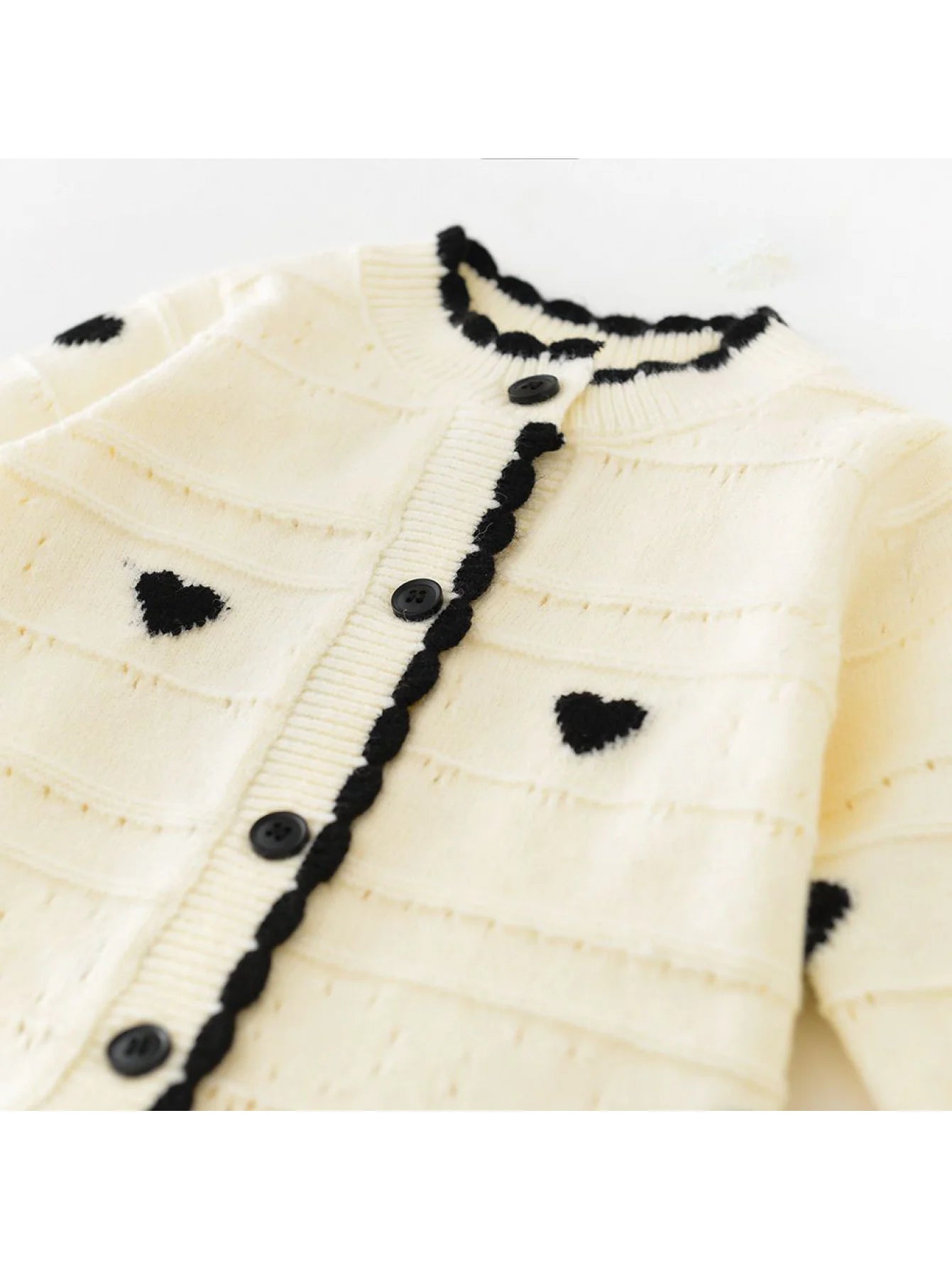 Spring and Autumn Korean Style New Girls' Heart-Shaped Long-Sleeve Romper Newborn Single-Breasted Bodysuit Jumpsuit