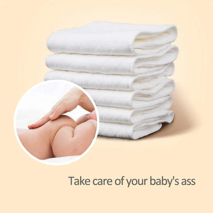 10pcs Cotton Diapers Children Washable Reusable Baby Diaper Pad Folding Kids Changing Pads Accessories