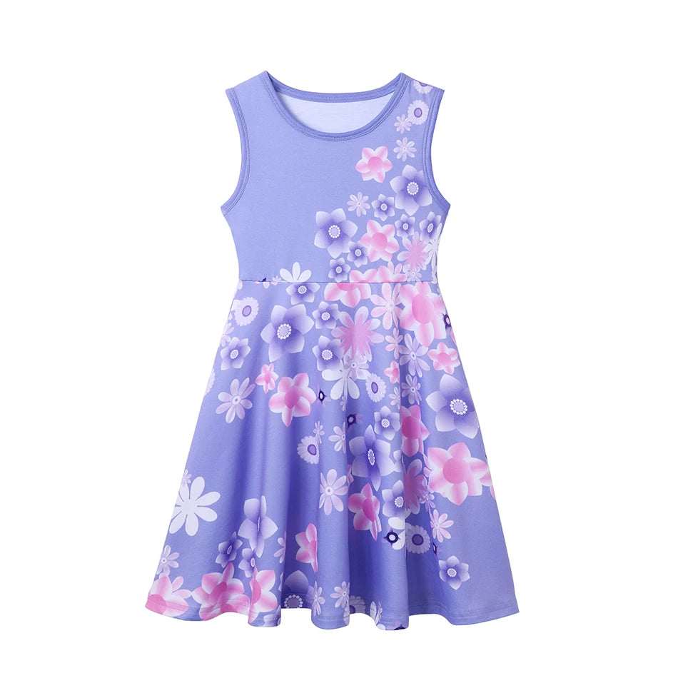 2025  Girl Summer Princess Dress Clothing Rapunzel Elsa Anna Cosplay Birthday Party Dress