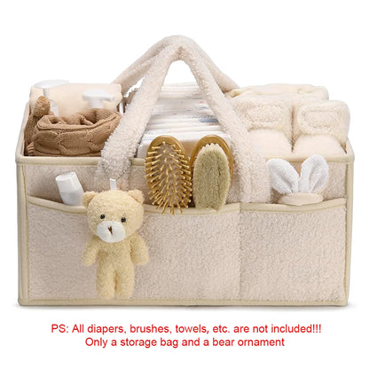 PANGDUBE Diaper Bag for Baby Newborn Items Things for Babies Diaper Stackers & Caddies Baby Diaper Organizer Nappy Caddy