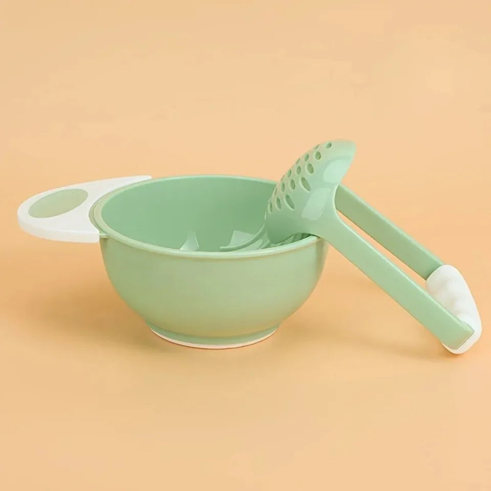 Baby supplementary food grinding bowl baby manual grinder children's fruit cooking supplementary food tool set