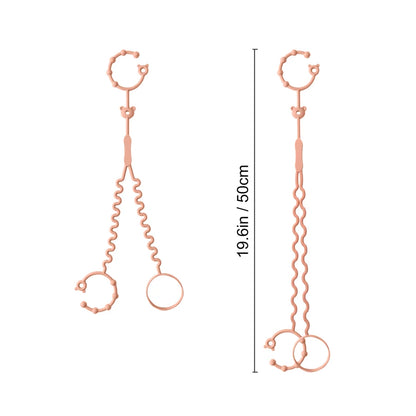 New 1PC Baby Pacifier Chain With 2 Clips Infant Bottle Chain Adjustable Silicone Pacifier Chain Teether Toy Stroller Accessories