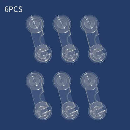 6PCS Baby Cabinet Locks Strap Drawer Child Anti Opening Refrigerator Lock Home Safety Protection Buckle
