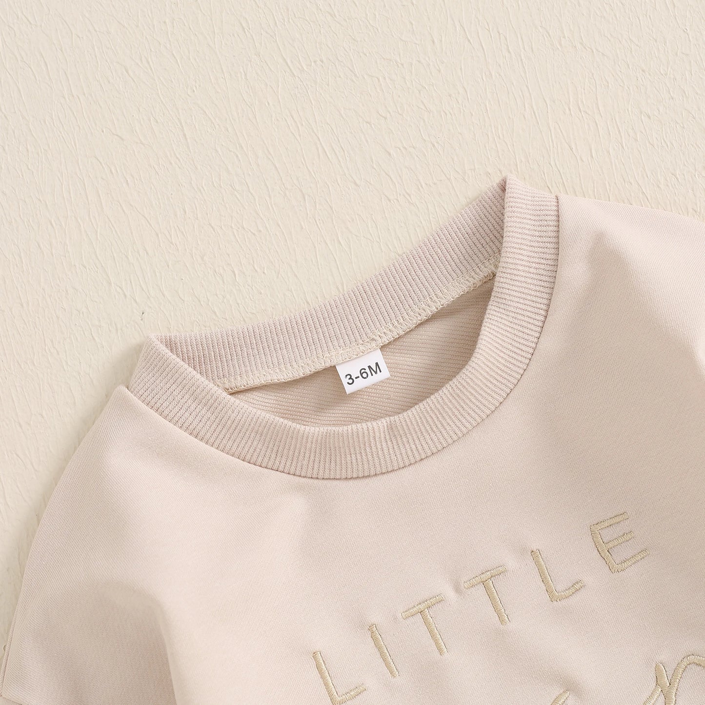 Citgeett Autumn Infant Baby Boys Girls Sweatshirt Bodysuit Letter Embroidery Long Sleeve Playsuit Fall Clothes
