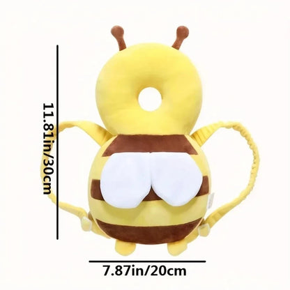 Head Back Protector Baby Protect Pillow Learn Walk Head Protector Cushion Anti Fall Backward Cap Carry Cartoon Kids Safe Bee Bag