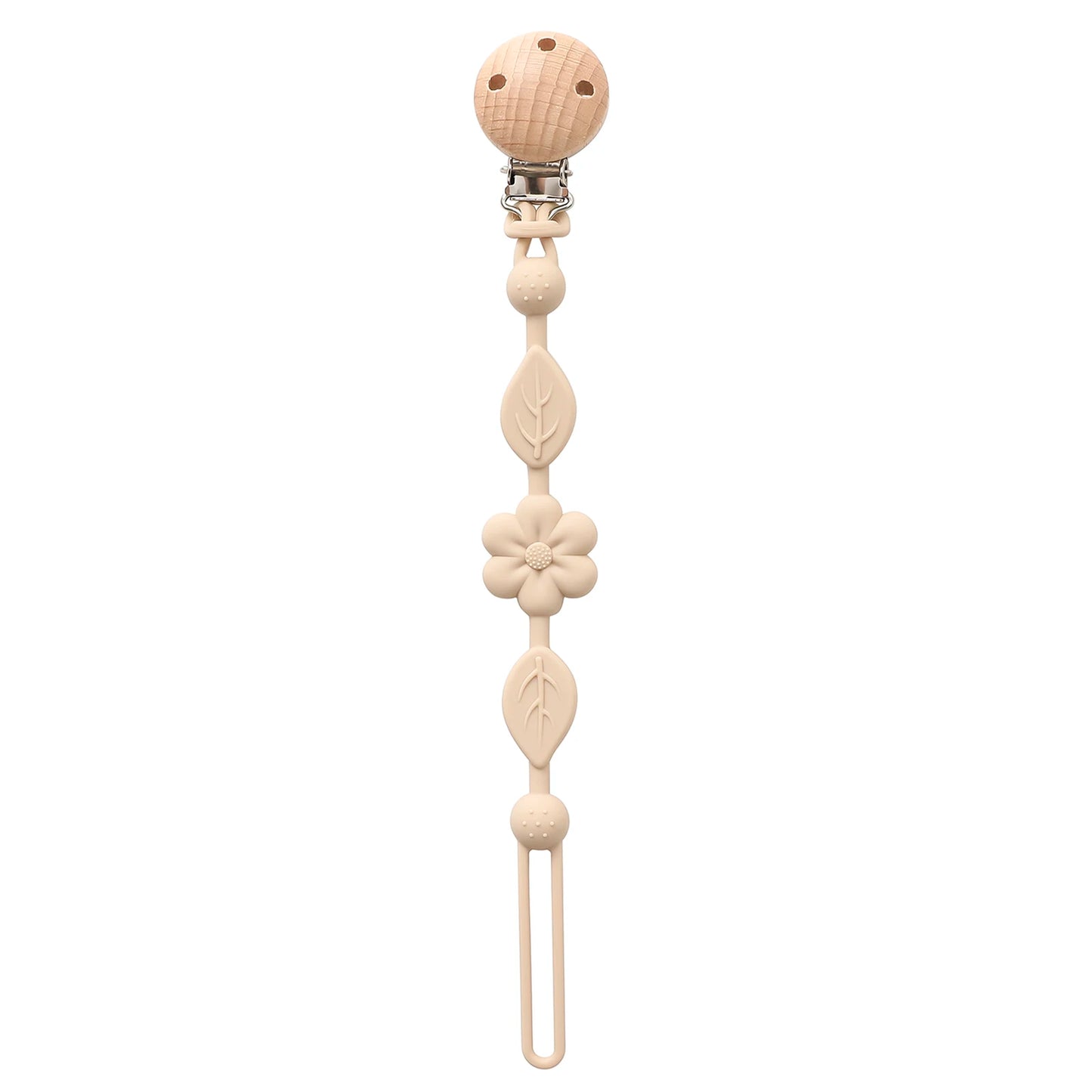 1pcs Baby Silicone Pacifier Chains, Flower  Anti Loss Adjustable Pacifier Holder For Newborn, Suitable For Baby Toy Products