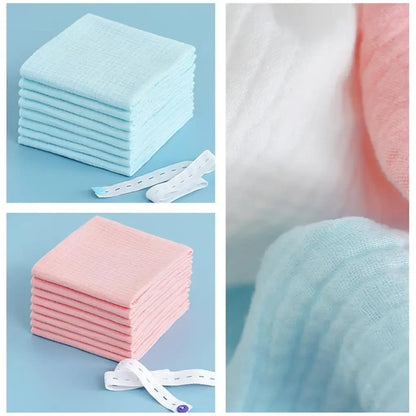 100% Cotton Baby Nappy for Newborn Changing 5-10PCS Baby Gauze Diapers 43x45cm Washable Reusable Double Layer Soft Baby Towels