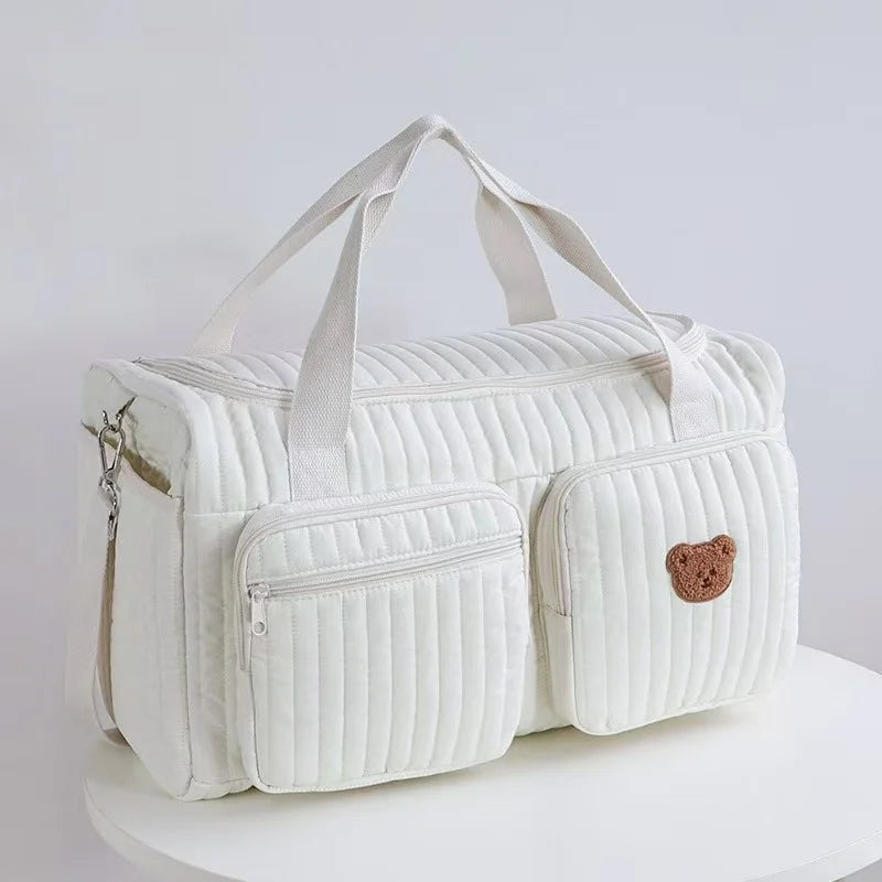 Large Capacity Mommy Bag for Women Totes Baby Diaper Nappy Bags Shoulder Cotton Ladies Maternity Shopping Bags
