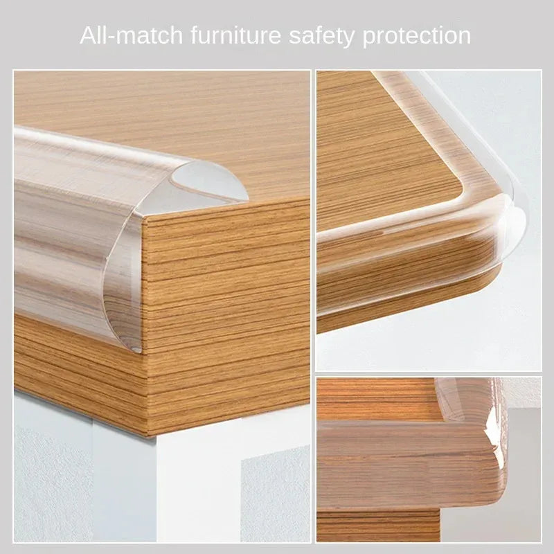 Child Safety Bumper Guard – Transparent Self-Adhesive Edge Protector for Tables & Furniture Corners, Soft Baby-Proofing Strips
