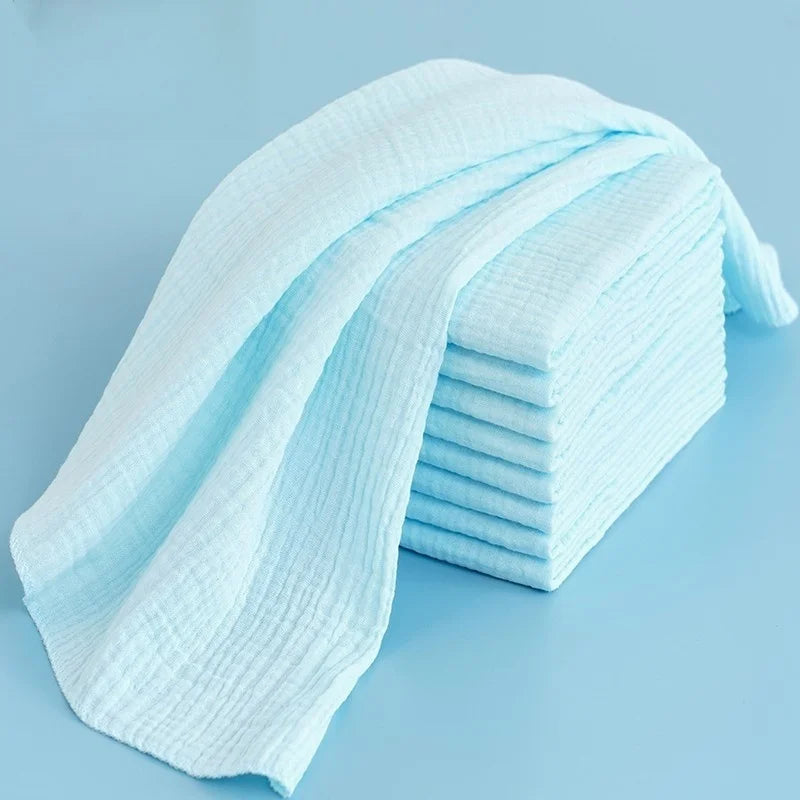 100% Cotton Baby Nappy for Newborn Changing 5-10PCS Baby Gauze Diapers 43x45cm Washable Reusable Double Layer Soft Baby Towels