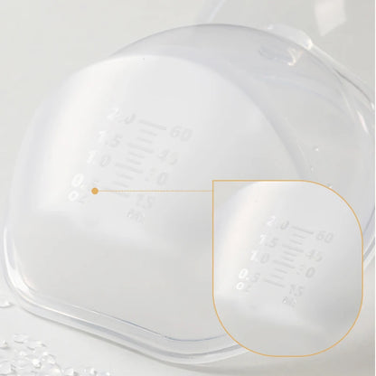 1 Pair Silica Gel Collection Cover Breastmilk Collecter Soft Reusable Nursing Pad Postpartum Suction Nipple Suction Container