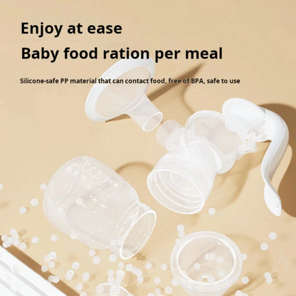 BPA-Free Manual Breast Pump Set with Piston Pump System - Includes 6.09oz Bottle and Nipple, Durable Plastic