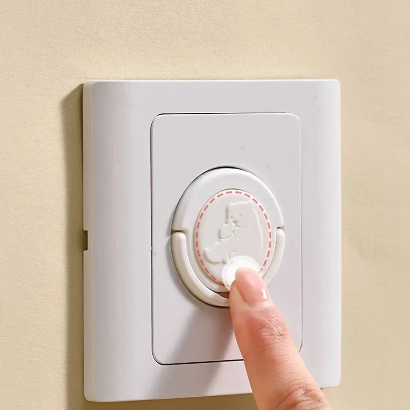 10pcs Baby Safety Socket Covers Child Electric Shock Protection Anti-electric Shock Outlet Protectors for Home Security
