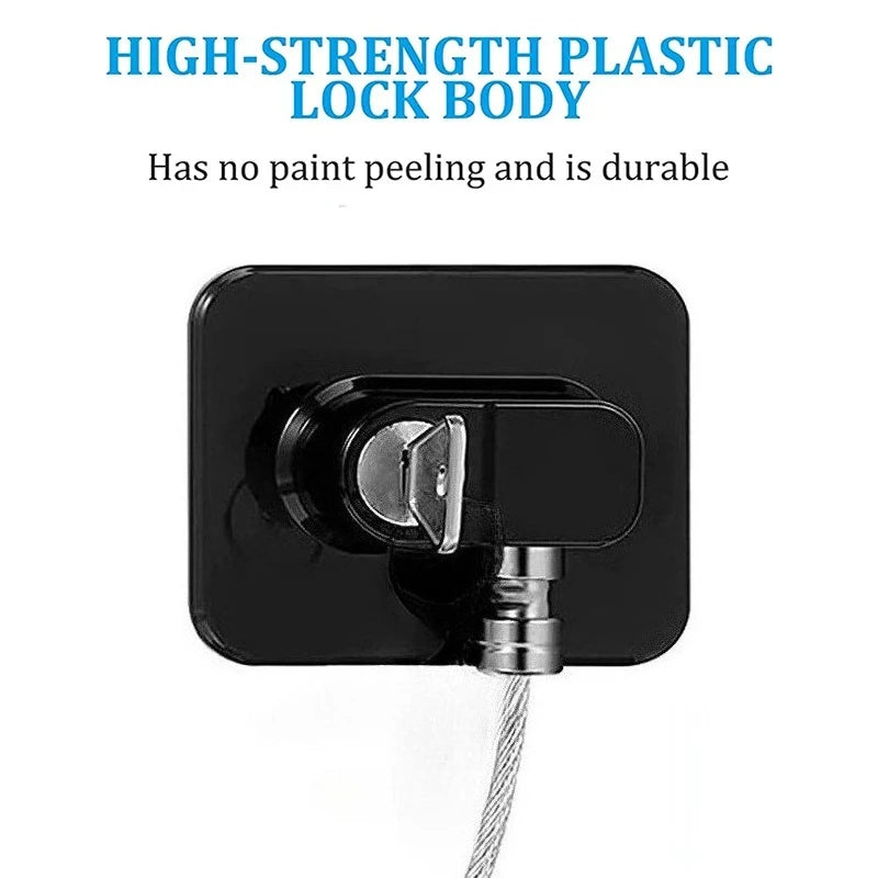 Baby Safe Refrigerator Lock with Key Code Lock Baby Safety Cabinet Lock Sliding Wardrobe Door Lock Home Limiter