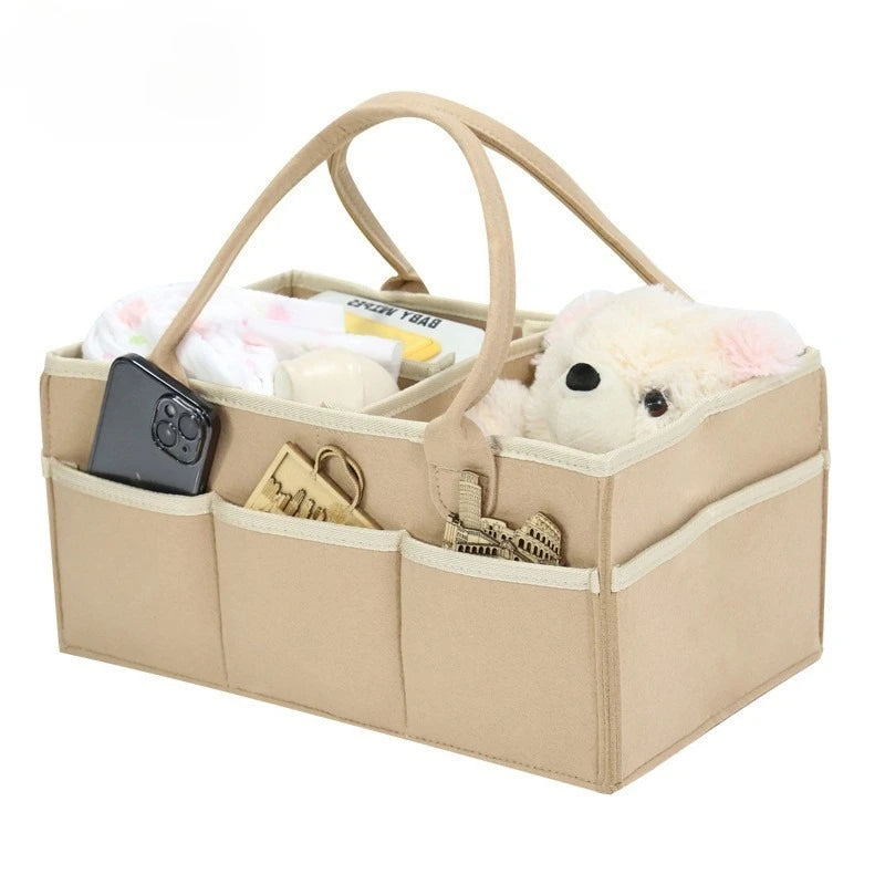 Children's Felt Diaper Storage Bag Baby Miscellaneous Toys Diapers Large Capacity Felt Diaper Bag