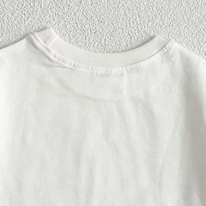 Summer Baby Boys Girls T-shirt Toddler Solid Color Top Clothes Korean Style Infant Baby Boys Girls Short Sleeves T-shirt Clothes