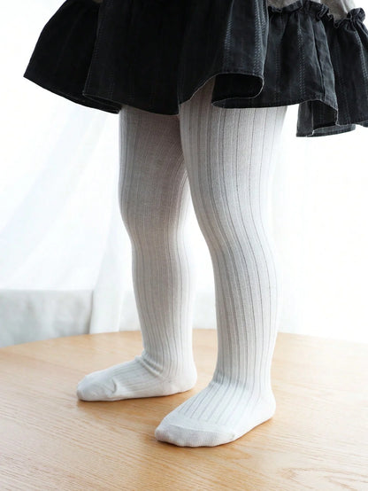 4pairs Toddler Girls Solid Tights