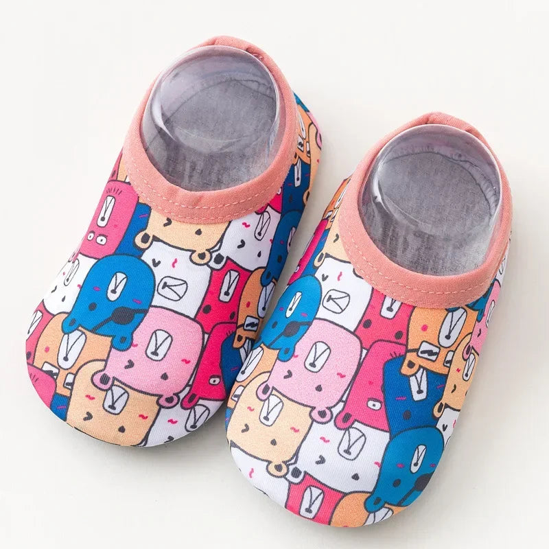 Children Swimming Surf Sports Sneakers Four Season Anti-slip Aqua Swim Floor Socks Baby Kids Cartoon Pool Beach Water Shoes