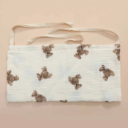 2 Pocket Baby Bed Storage Bags Bedside Hanging Urine Bag Baby Toy Bag Baby Cart Diaper Hanging Bag Baby Bed Storage Bag