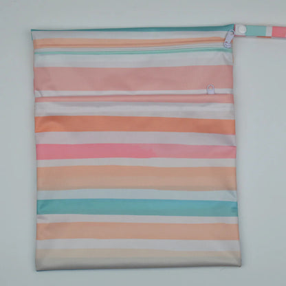[Sigzagor] Wet Dry Bag With Two Zippered Baby Diaper Nappy Waterproof Reusable Washable