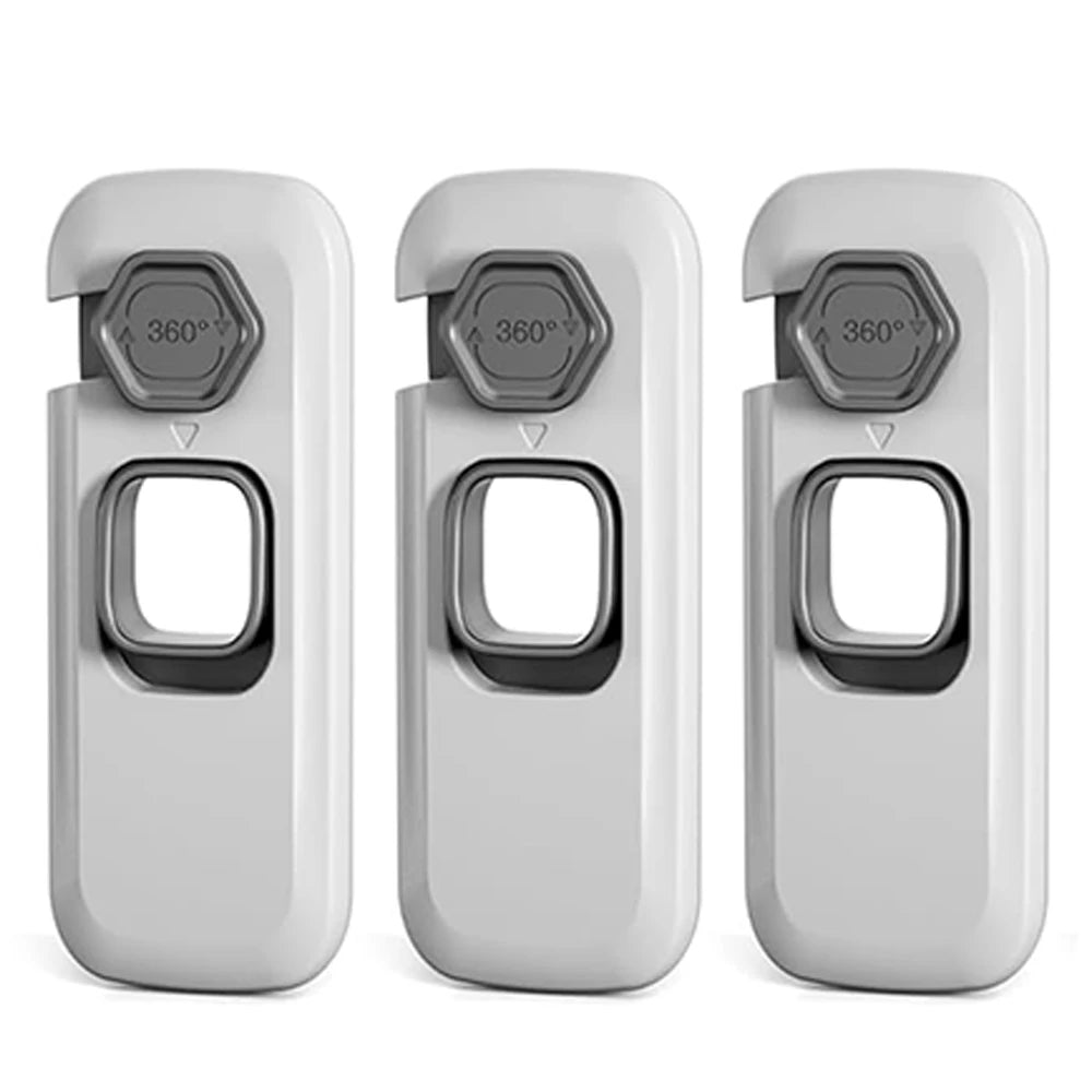 Child Proof Refrigerator Locks, Fridge Locks for Kids Safety, Freezer Door Latches with Sticky 3M Adhesives for Baby