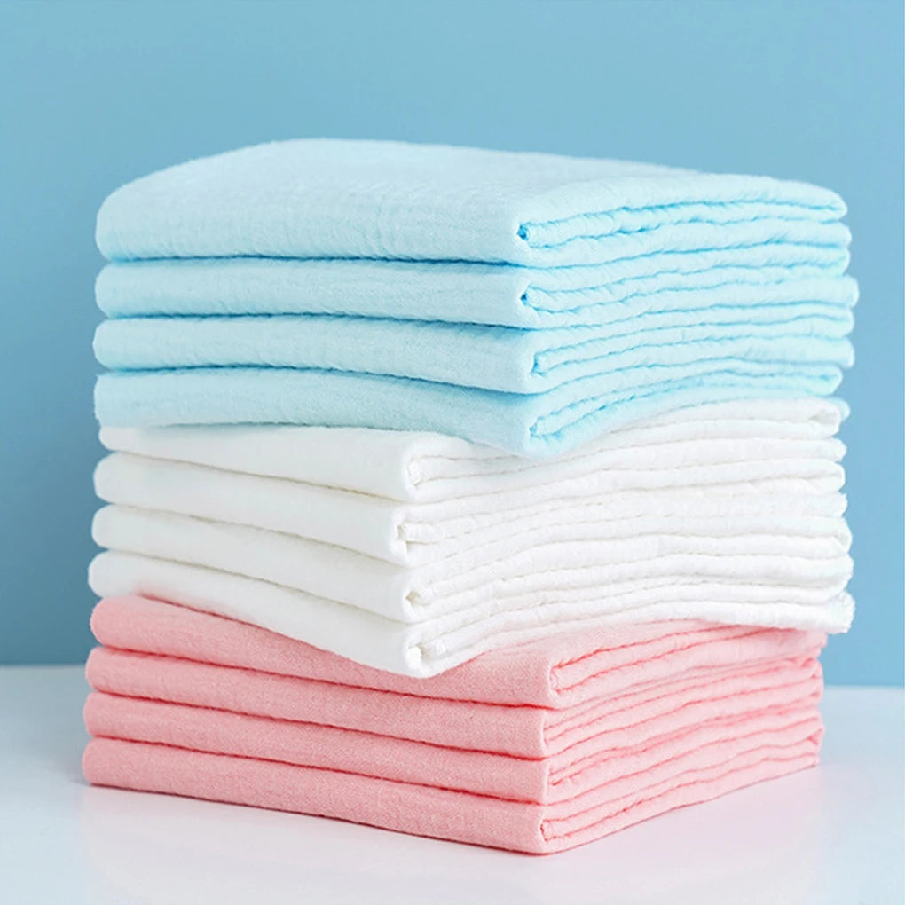 10pcs Cotton Baby Gauze Diapers For Newborn Baby Nappy Changing 43x45cm Washable Reusable Double Layer Soft Baby Towels