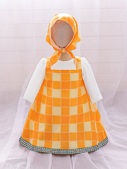 Lolita Plaid Cute Bears Baby Girls Dress Toddler 1st Birthday Party Princess Dress for Baby Maid Wedding Bridesmaid Kids Clothes