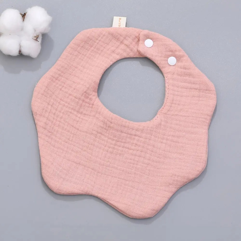 Cotton Gauze Baby Bib Babies Accessories Newborn Baby Apron Feeding Bib 6 Layer Muslin Burp Cloths Kids Saliva Towel New Born