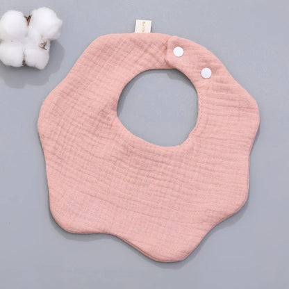 Cotton Gauze Baby Bib Babies Accessories Newborn Baby Apron Feeding Bib 6 Layer Muslin Burp Cloths Kids Saliva Towel New Born