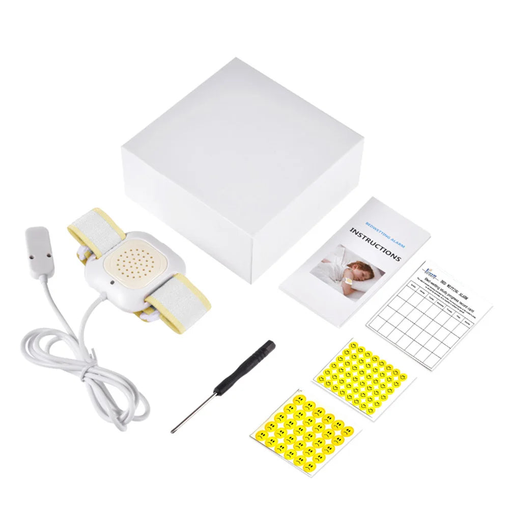 Bedwetting Alarm Enuresis Alarm with Loud Sound Bright Lights and Strong Vibration Child Potty Training Tools