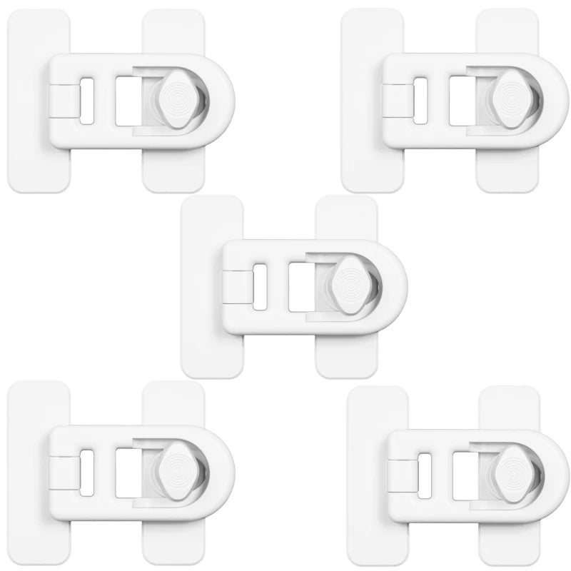 Child Safety Fridge Door Lock No Drill No Screw Childproof Refrigerator Lock Baby Safety Protection Locks for Cupboard Microwave