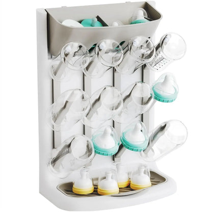 Baby Bottle Drying Rack Vertical Bottle Dryer Rack Holder Organizer Space Saving Standing Drying Rack for Baby Bottles and Cup